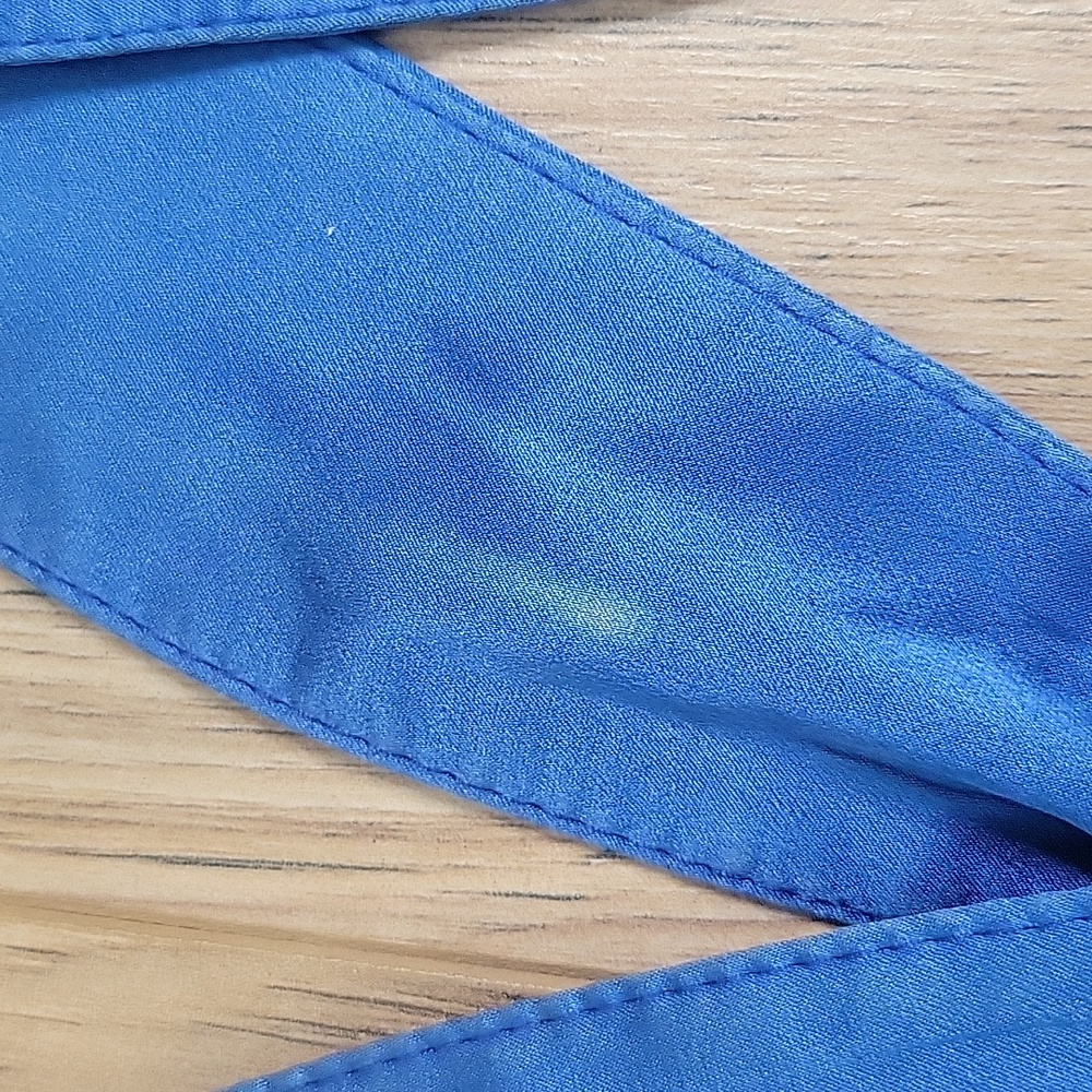 Voom by Joy Han Blue Peacock  Silk Tank Style Dress - Picture 14 of 15